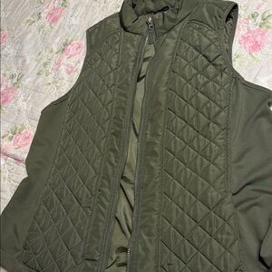 Maurices Olive Green Quilted Vest